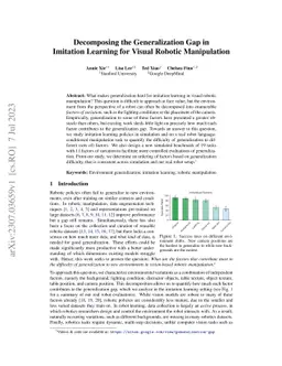Decomposing the Generalization Gap in Imitation Learning for Visual
  Robotic Manipulation