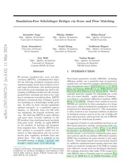 Simulation-free Schrödinger bridges via score and flow matching