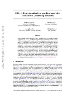 URL: A Representation Learning Benchmark for Transferable Uncertainty
  Estimates