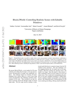 Blocks2World: Controlling Realistic Scenes with Editable Primitives
