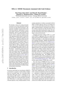 MDACE: MIMIC Documents Annotated with Code Evidence