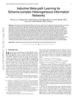 Inductive Meta-path Learning for Schema-complex Heterogeneous
  Information Networks