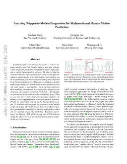 Learning Snippet-to-Motion Progression for Skeleton-based Human Motion
  Prediction