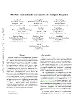 RPG-Palm: Realistic Pseudo-data Generation for Palmprint Recognition