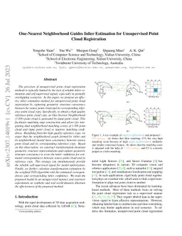 One-Nearest Neighborhood Guides Inlier Estimation for Unsupervised Point
  Cloud Registration