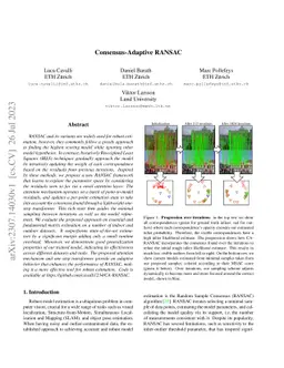 Consensus-Adaptive RANSAC