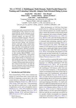 Multi3WOZ: A Multilingual, Multi-Domain, Multi-Parallel Dataset for
  Training and Evaluating Culturally Adapted Task-Oriented Dialog Systems