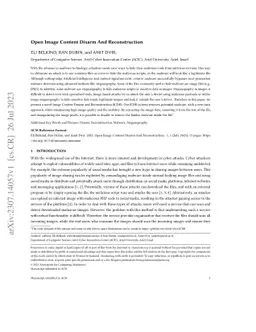 Open Image Content Disarm And Reconstruction