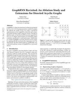 GraphRNN Revisited: An Ablation Study and Extensions for Directed
  Acyclic Graphs