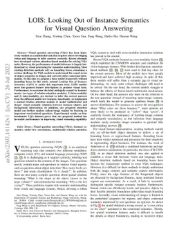 LOIS: Looking Out of Instance Semantics for Visual Question Answering