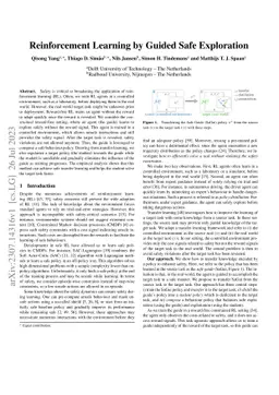 Reinforcement Learning by Guided Safe Exploration