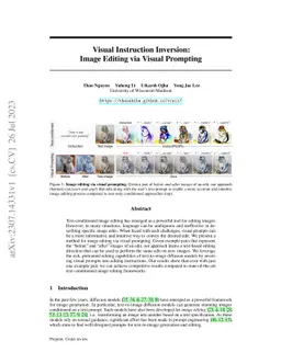 Visual Instruction Inversion: Image Editing via Visual Prompting