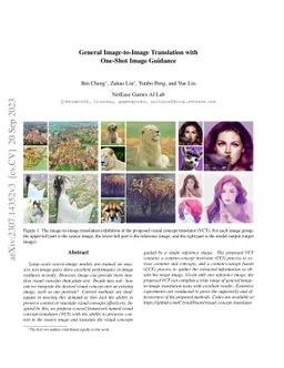 General Image-to-Image Translation with One-Shot Image Guidance