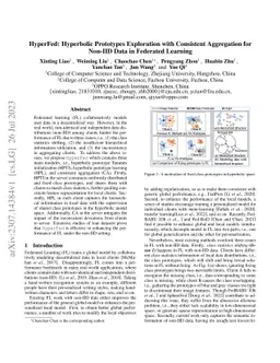 HyperFed: Hyperbolic Prototypes Exploration with Consistent Aggregation
  for Non-IID Data in Federated Learning