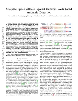 Coupled-Space Attacks against Random-Walk-based Anomaly Detection