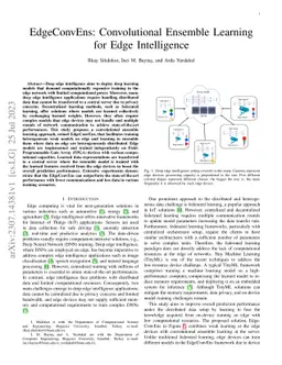 EdgeConvEns: Convolutional Ensemble Learning for Edge Intelligence