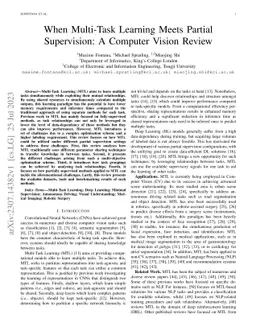 When Multi-Task Learning Meets Partial Supervision: A Computer Vision
  Review