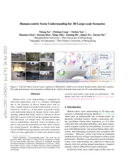 Human-centric Scene Understanding for 3D Large-scale Scenarios