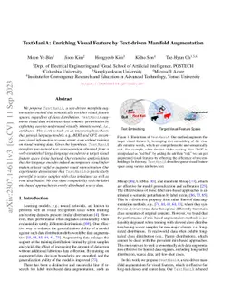 TextManiA: Enriching Visual Feature by Text-driven Manifold Augmentation