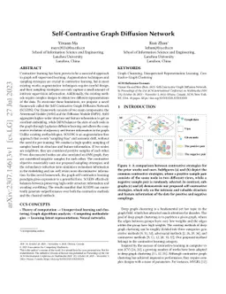 Self-Contrastive Graph Diffusion Network
