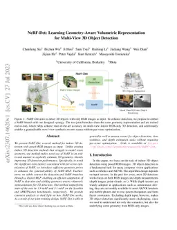 NeRF-Det: Learning Geometry-Aware Volumetric Representation for
  Multi-View 3D Object Detection