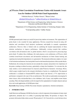 pCTFusion: Point Convolution-Transformer Fusion with Semantic Aware Loss
  for Outdoor LiDAR Point Cloud Segmentation