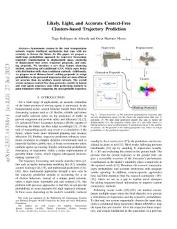 Likely, Light, and Accurate Context-Free Clusters-based Trajectory
  Prediction