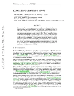 Kernelised Normalising Flows