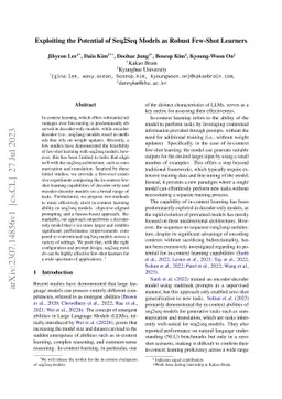 Exploiting the Potential of Seq2Seq Models as Robust Few-Shot Learners