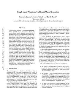 Graph-based Polyphonic Multitrack Music Generation