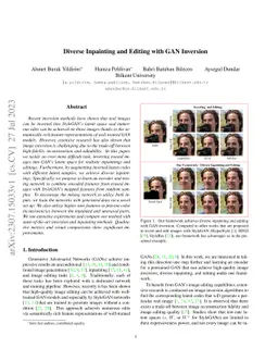 Diverse Inpainting and Editing with GAN Inversion