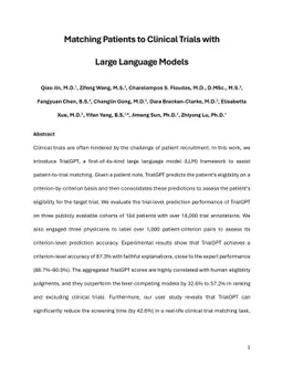 Matching Patients to Clinical Trials with Large Language Models