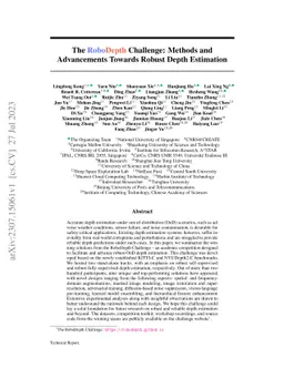 The RoboDepth Challenge: Methods and Advancements Towards Robust Depth
  Estimation