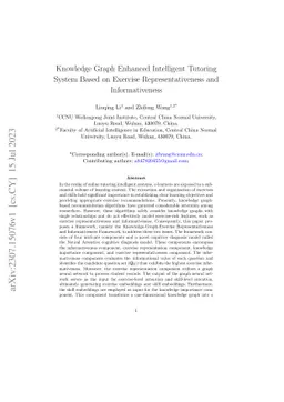 Knowledge Graph Enhanced Intelligent Tutoring System Based on Exercise
  Representativeness and Informativeness