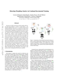 Detecting Morphing Attacks via Continual Incremental Training