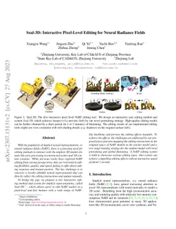 Seal-3D: Interactive Pixel-Level Editing for Neural Radiance Fields