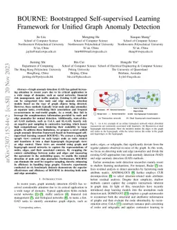 BOURNE: Bootstrapped Self-supervised Learning Framework for Unified
  Graph Anomaly Detection