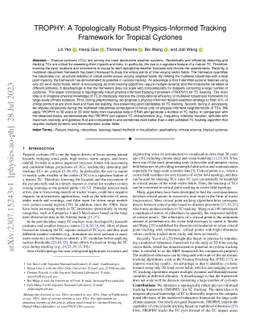 TROPHY: A Topologically Robust Physics-Informed Tracking Framework for
  Tropical Cyclones