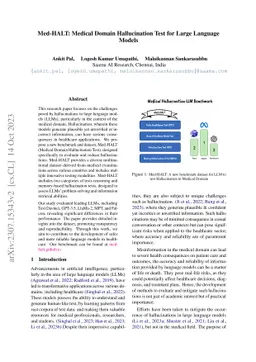 Med-HALT: Medical Domain Hallucination Test for Large Language Models