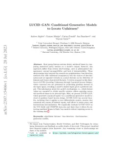 LUCID-GAN: Conditional Generative Models to Locate Unfairness