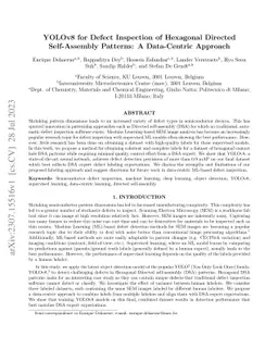 YOLOv8 for Defect Inspection of Hexagonal Directed Self-Assembly
  Patterns: A Data-Centric Approach