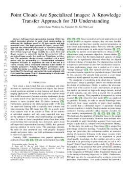 Point Clouds Are Specialized Images: A Knowledge Transfer Approach for
  3D Understanding