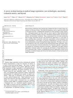 A survey on deep learning in medical image registration: new
  technologies, uncertainty, evaluation metrics, and beyond