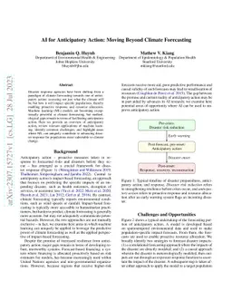 AI for Anticipatory Action: Moving Beyond Climate Forecasting