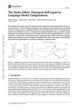 The Hydra Effect: Emergent Self-repair in Language Model Computations