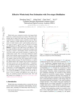 Effective Whole-body Pose Estimation with Two-stages Distillation