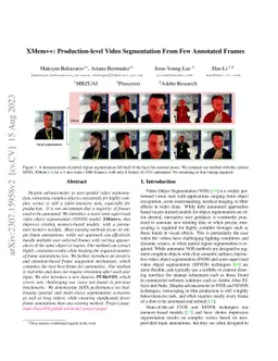 XMem++: Production-level Video Segmentation From Few Annotated Frames