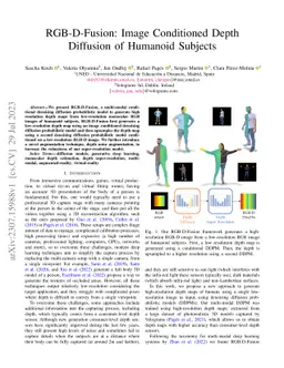 RGB-D-Fusion: Image Conditioned Depth Diffusion of Humanoid Subjects