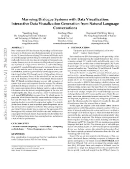 Marrying Dialogue Systems with Data Visualization: Interactive Data
  Visualization Generation from Natural Language Conversations