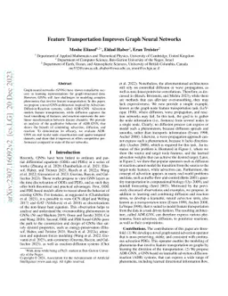 Feature Transportation Improves Graph Neural Networks